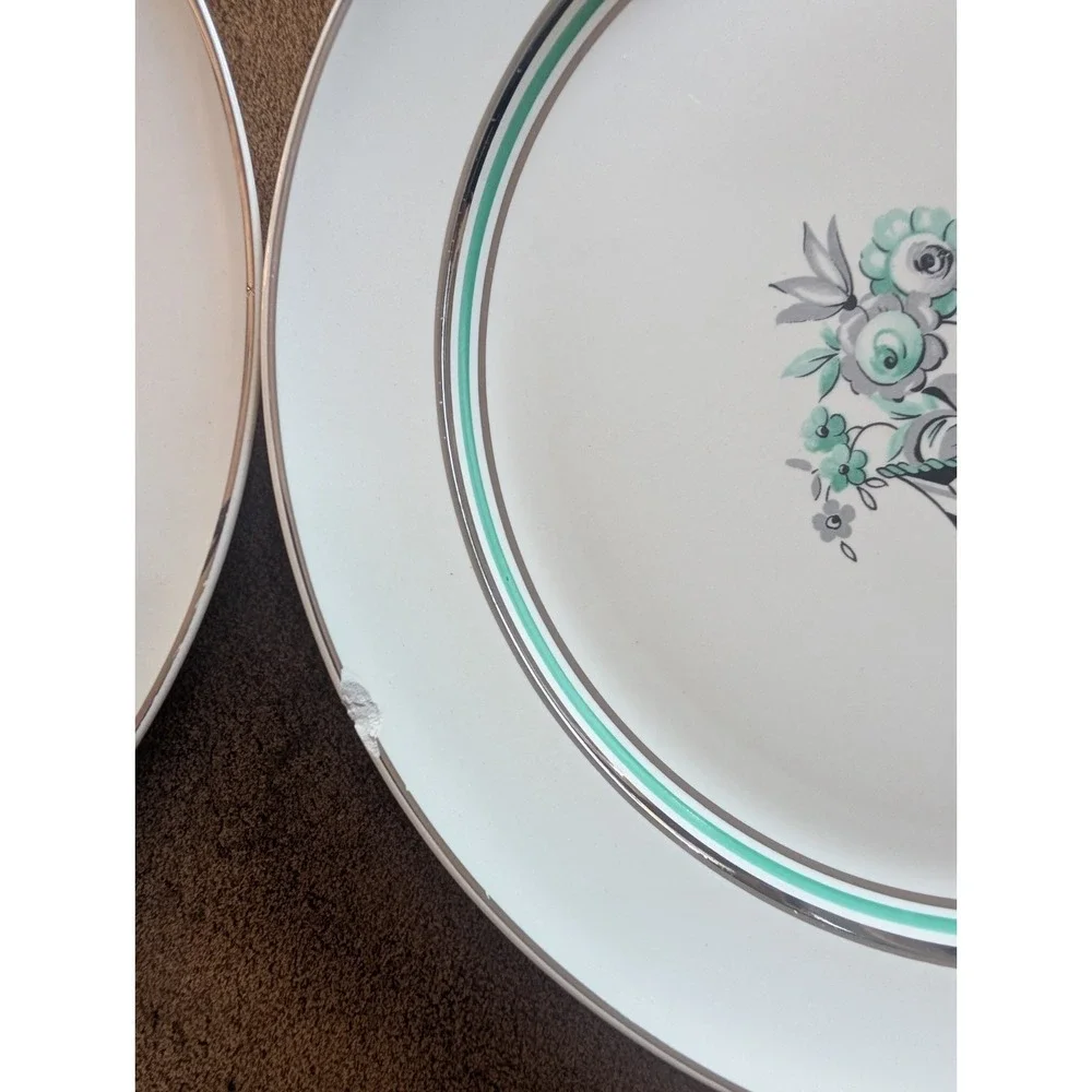 Vintage 1941 Taylor Smith Taylor 8414 Dinnerware Set – 90+ Pcs Basket of Flowers